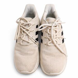 Adidas Kids Cream and Black Sneakers
